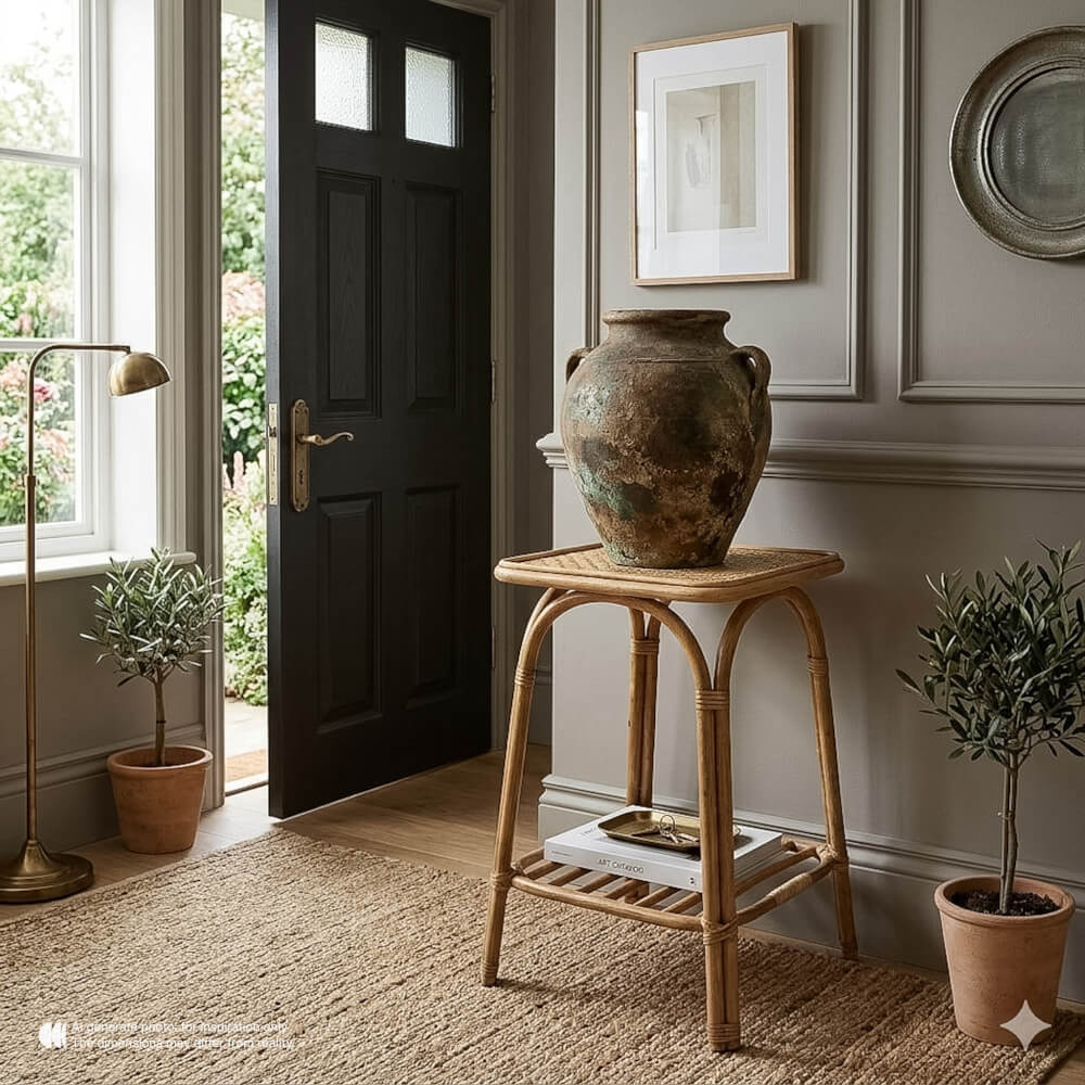 โต๊ะข้าง หวายแท้ PISAMAI รุ่น ALTO SIDE TABLE ทรง MINIMAL ขนาด 40*40*70 ซม. สีธรรมชาติ_5